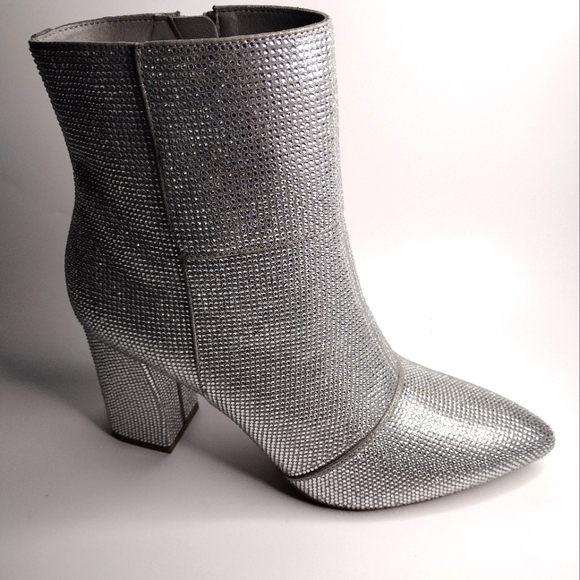 Steve Madden Shoes - New MADDEN NYC Shiny Silver boots
